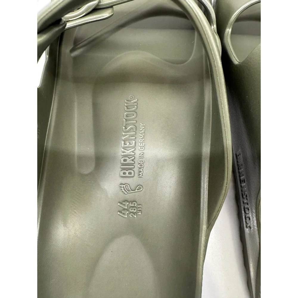 Birkenstock Arizona Essentials EVA Sandals Mens Size 11 44 Khaki Slip On Slides